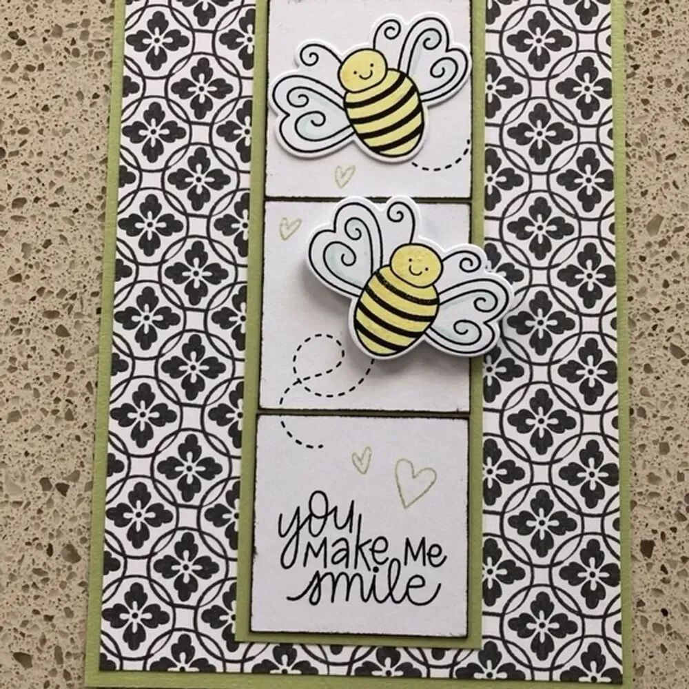 *RARE* CTMH Close to My Heart C1838 Queen Bee Acrylic Stamp and Framelit Set